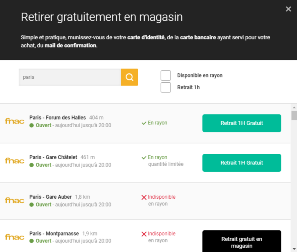 La gestion des stocks en ligne